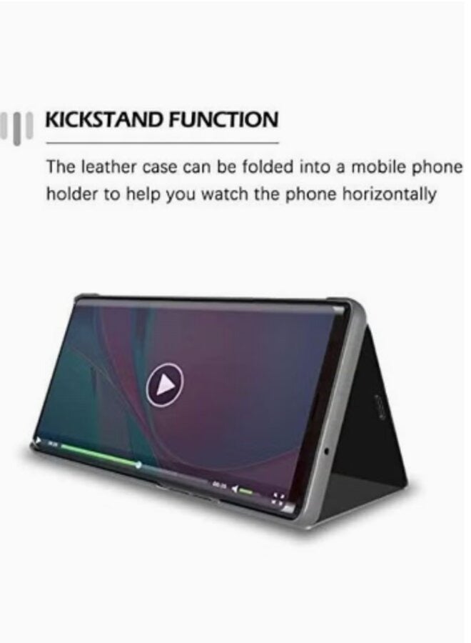 Premium smart view flip cover with folding bracket For Iphone 14 Pro max - Image 3