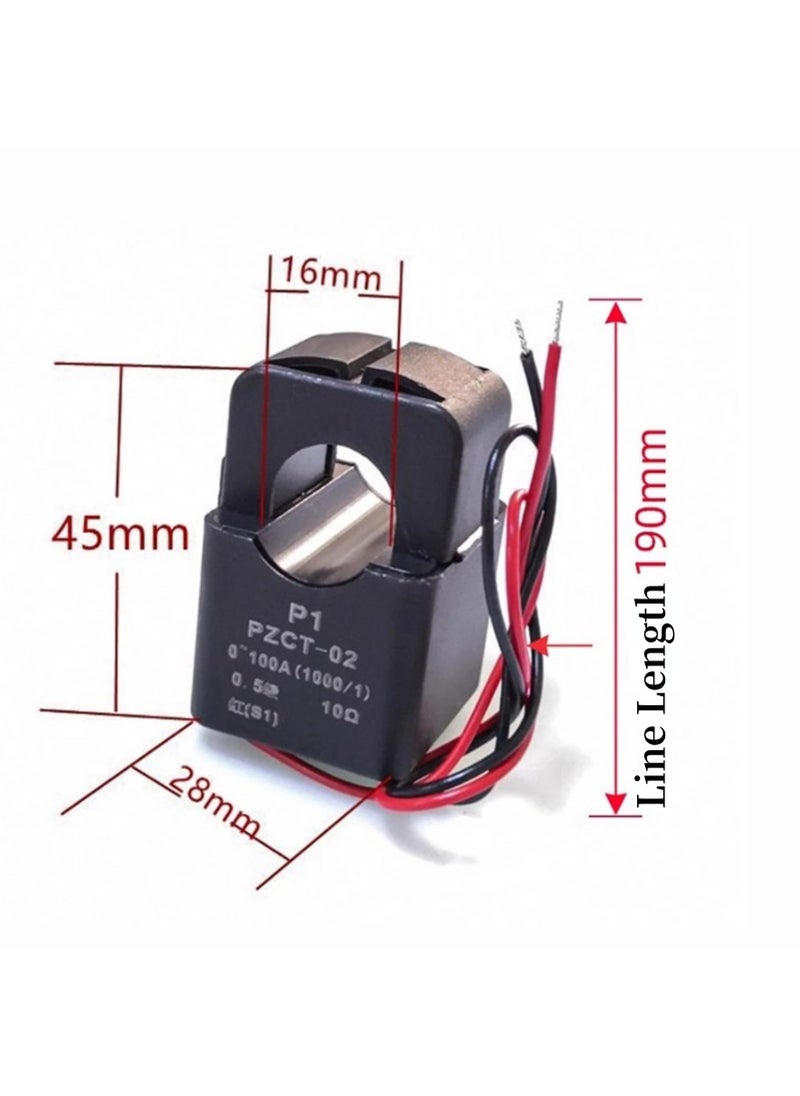 Hilitand PZCT-02 Split Core Current Transformer Coil Sensor for 100A Amp Energy Meter  - Image 2
