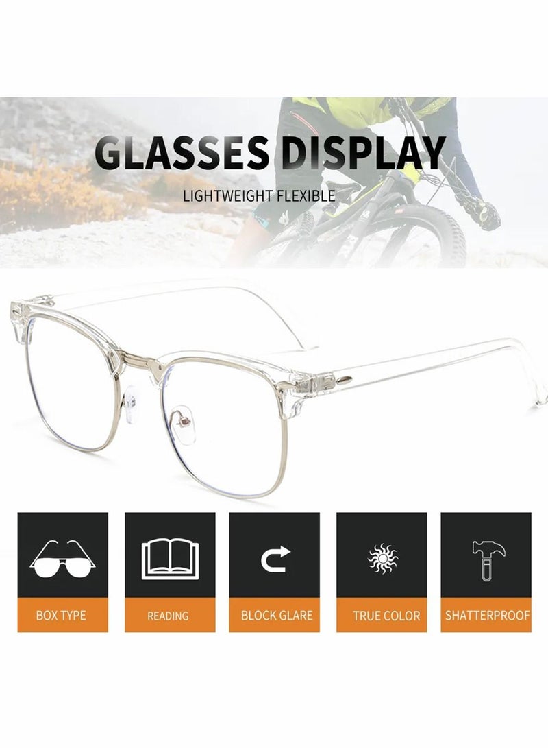 Generic Anti Blue Clight Glasses Suitable for Men and Women Reading UV Protection Eye Fatigue Prevention Computer Reading Games and TV  - Image 4