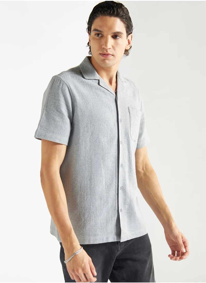 فاف Textured Regular Fit Shirt