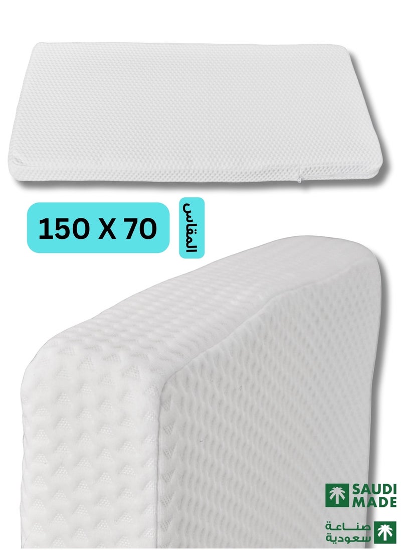 F.A.M.S Baby Cot Mattress Extra Thick 10 cm 150 X 70 CM CLASSIC FOAM & Removable Washable Cover, Breathable, Toddler Baby Bed Mattress Saudi Made  - Image 1