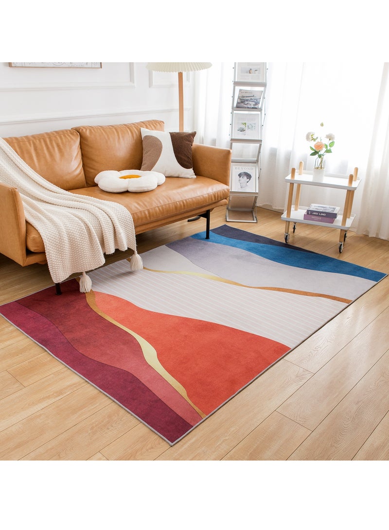 GOOTOY Modern Style Area Rug Non-Slip Super Soft Touch Living Room Bedroom Kitchen Decoration Of Carpet Floor Rug Rectangular 160x230cm - Image 3