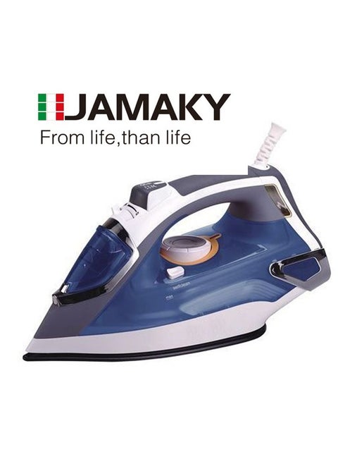 Professional Steam JMK1032 , Iron with 2800W 420ml Portable Steam Iron, Powerful and High Quality, Handheld with Ceramic Plate, Steam Iron with Italian technology designed to give you the best results.