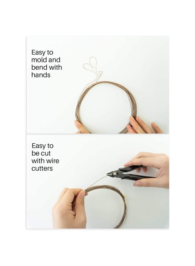 يُسلِّم 5 قطع + مقص، سلك بونساي ومجموعة أدوات بونساي، سلك شجرة بونساي بطول إجمالي لأشجار بونساي في الأماكن المغلقة، مقاس 1 مم، 1.5 مم، 2 مم، 3 مم، 4 مم، سلك ألومنيوم - Image 2