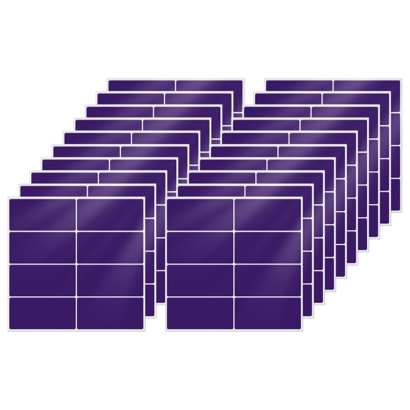 FINDAT Colored Stickers 157075 Inch Vinyl File Folder Sticker Purple Rectangle Removable Waterproof Color Coding Moving Label for Boxes Office Inventory Labeling 160 PCS - Image 2