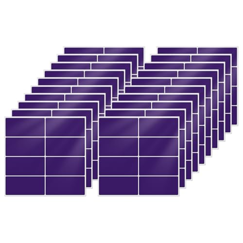 FINDAT Colored Stickers 157075 Inch Vinyl File Folder Sticker Purple Rectangle Removable Waterproof Color Coding Moving Label for Boxes Office Inventory Labeling 160 PCS - Image 1