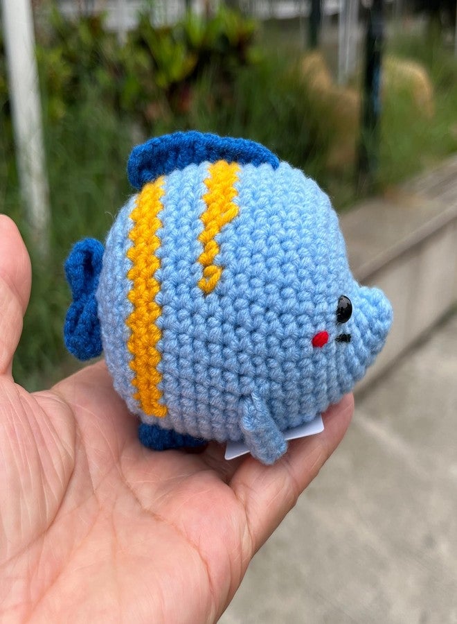 PLWalker Crochet Fish Gifts, Emotional Support Fish Positive Cute Funny Cool Office Desk Decor Decorations for Her Women Men - Image 5