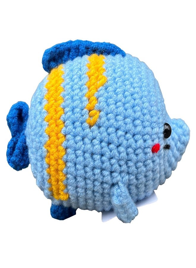 PLWalker Crochet Fish Gifts, Emotional Support Fish Positive Cute Funny Cool Office Desk Decor Decorations for Her Women Men - Image 1