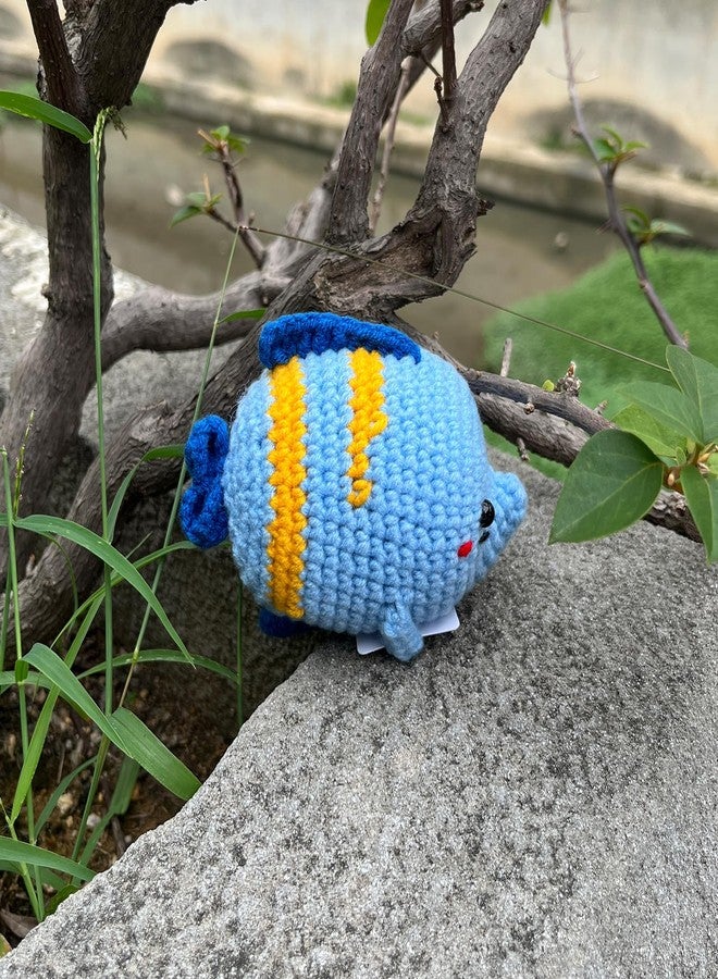 PLWalker Crochet Fish Gifts, Emotional Support Fish Positive Cute Funny Cool Office Desk Decor Decorations for Her Women Men - Image 4