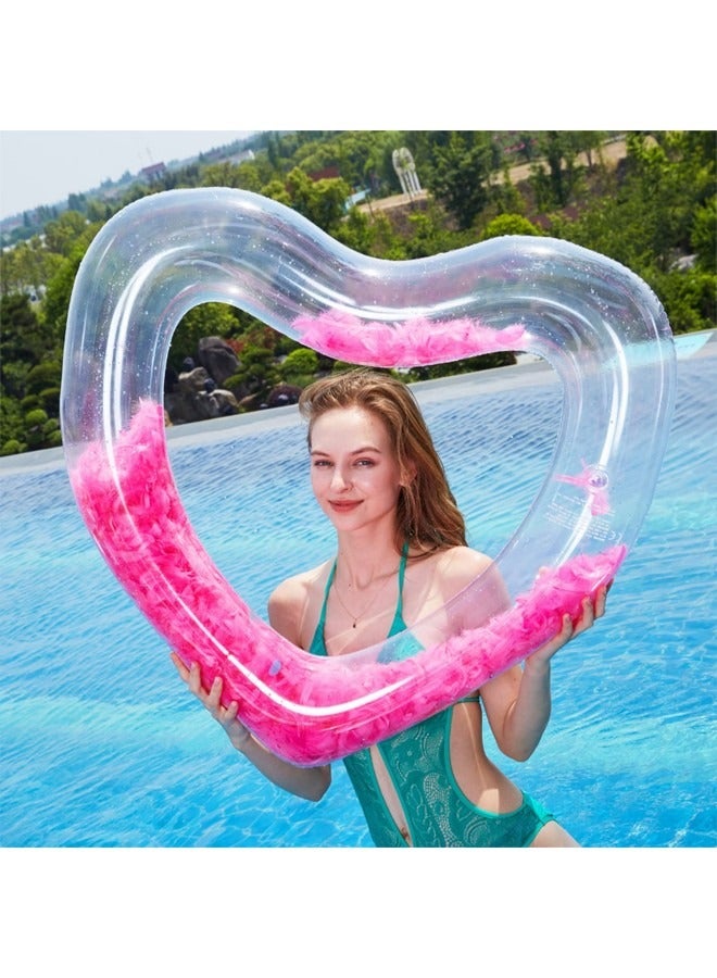 GGEROU Floating Ring,Feather Heart Float - Image 1