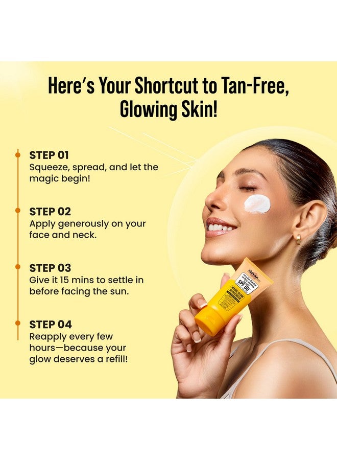 Ghar Soaps Magic Glow SPF 50+ PA++++ Mineral Sunscreen | UVA/UVB & Blue Light Protection | No White Cast, Non-Greasy (60g, Pack of 1) - Image 5