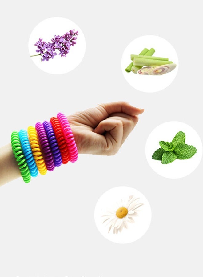 10PCS Mosquito Repellent Bracelet, All Natural DEET Free Anti Insect Bands,, Long Lasting Waterproof and Safe for Adults and Children - Image 2