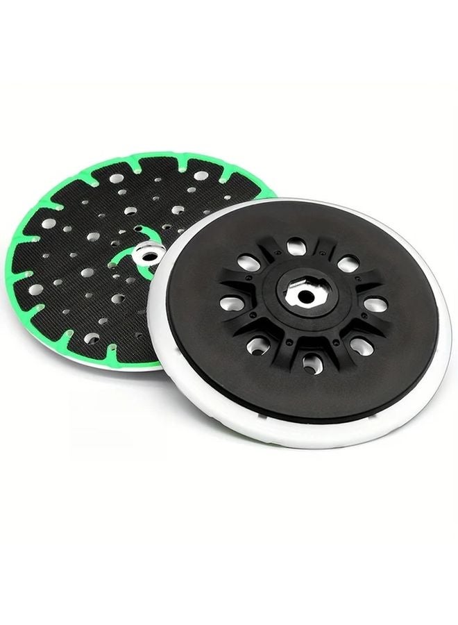 Green Interface Pad For Festool 6 Inch Sander With Frosted Back Dust Hole M8 Screw 1pcs - Image 1