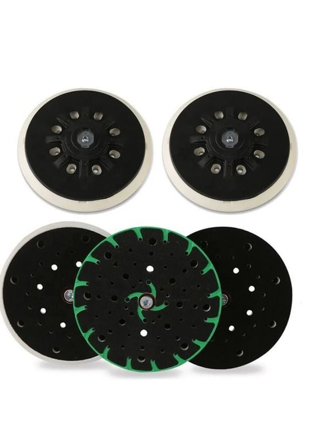 Green Interface Pad For Festool 6 Inch Sander With Frosted Back Dust Hole M8 Screw 1pcs - Image 2