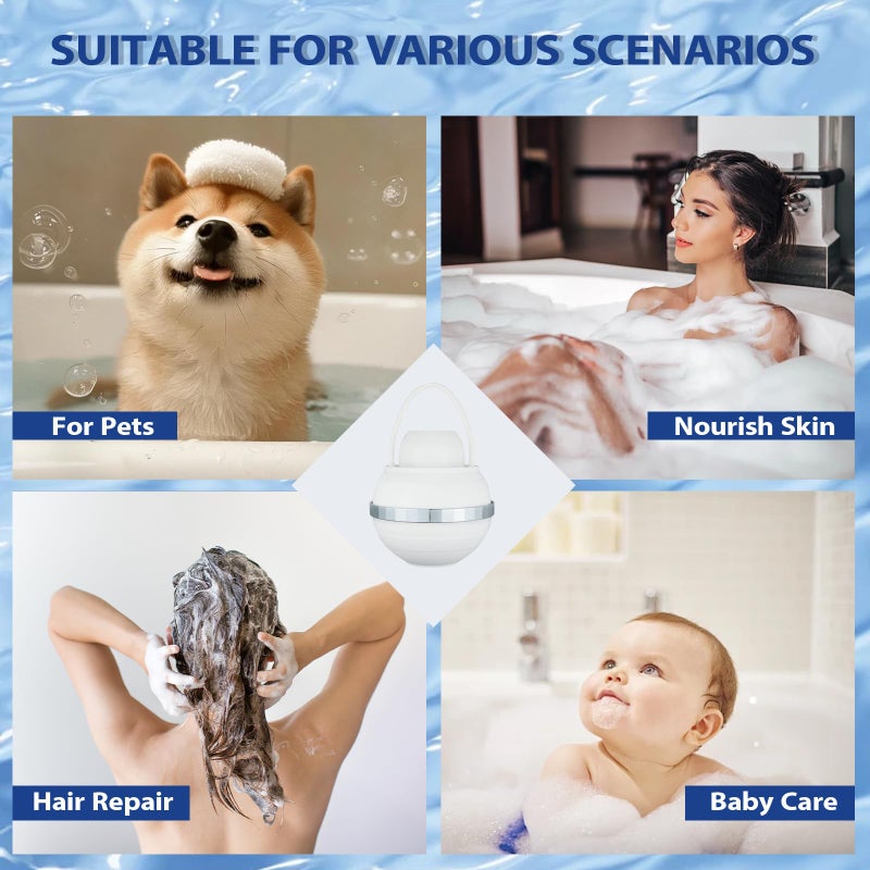 VALOME Bath Filter, 8 Stages Bath Water Filter, Bath Flter for Tub to Removes Lead, Chlorine and Fluoride, 2,500 Gallons of Filtration, Water Softener, BPA Free - Image 5