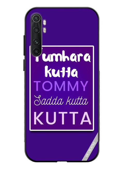 Protective Case Cover For Xiaomi Mi Note 10 Lite Tumhara Kutta Tommy Jadda Kutta Kutta Hindi Quots Design Multicolour