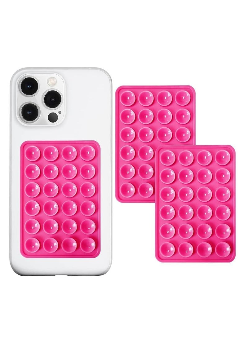 Silicone Suction Cup Phone Case Mount Double-Sided, Detachable Mount Silicon Sticky Phone Stand for iPhone and Android, Hands-Free Strong Grip Holder for Selfies and Videos - Image 4