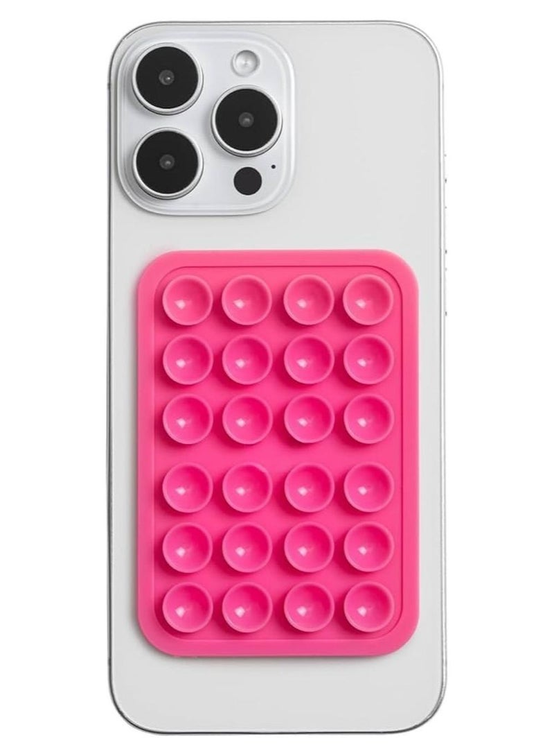 Silicone Suction Cup Phone Case Mount Double-Sided, Detachable Mount Silicon Sticky Phone Stand for iPhone and Android, Hands-Free Strong Grip Holder for Selfies and Videos - Image 1