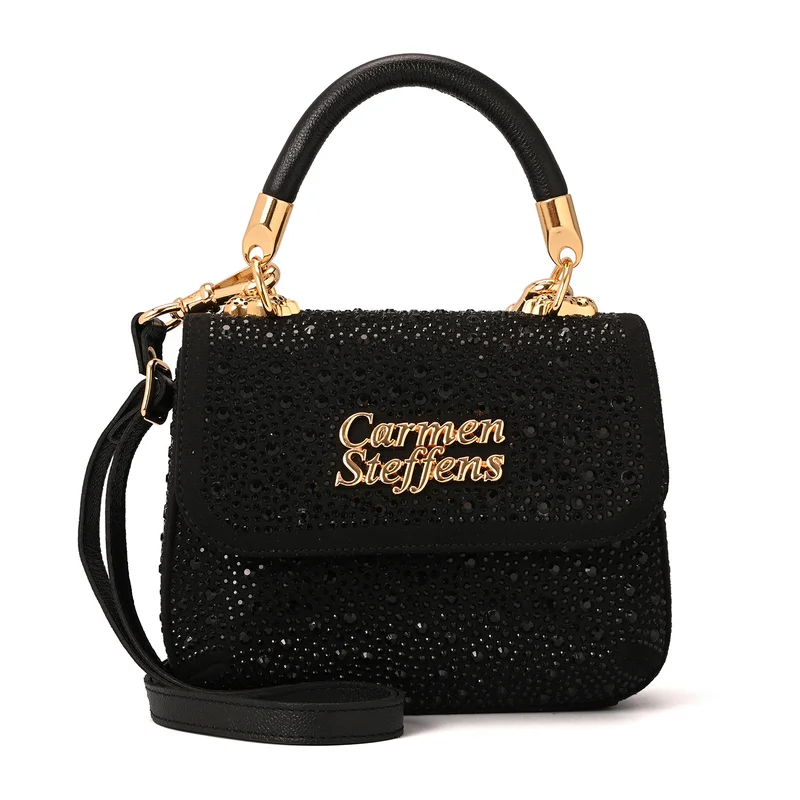 Carmen Steffens Crystal Bag Glam Black