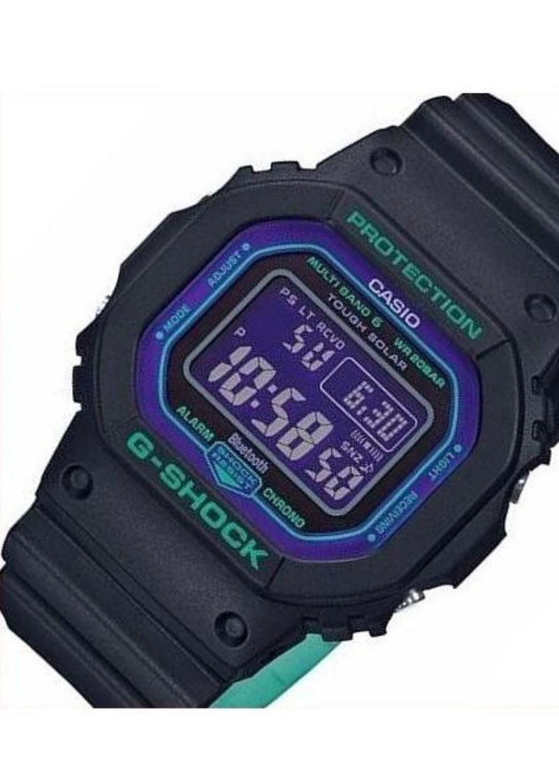 CASIO - G-shock Digital Resin Bnad Purple Dial Men's Watch GW-B5600BL-1DR - Image 1
