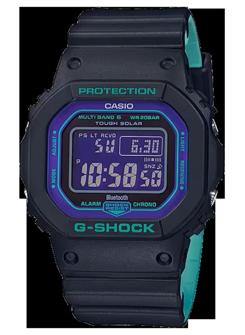 CASIO - G-shock Digital Resin Bnad Purple Dial Men's Watch GW-B5600BL-1DR - Image 1