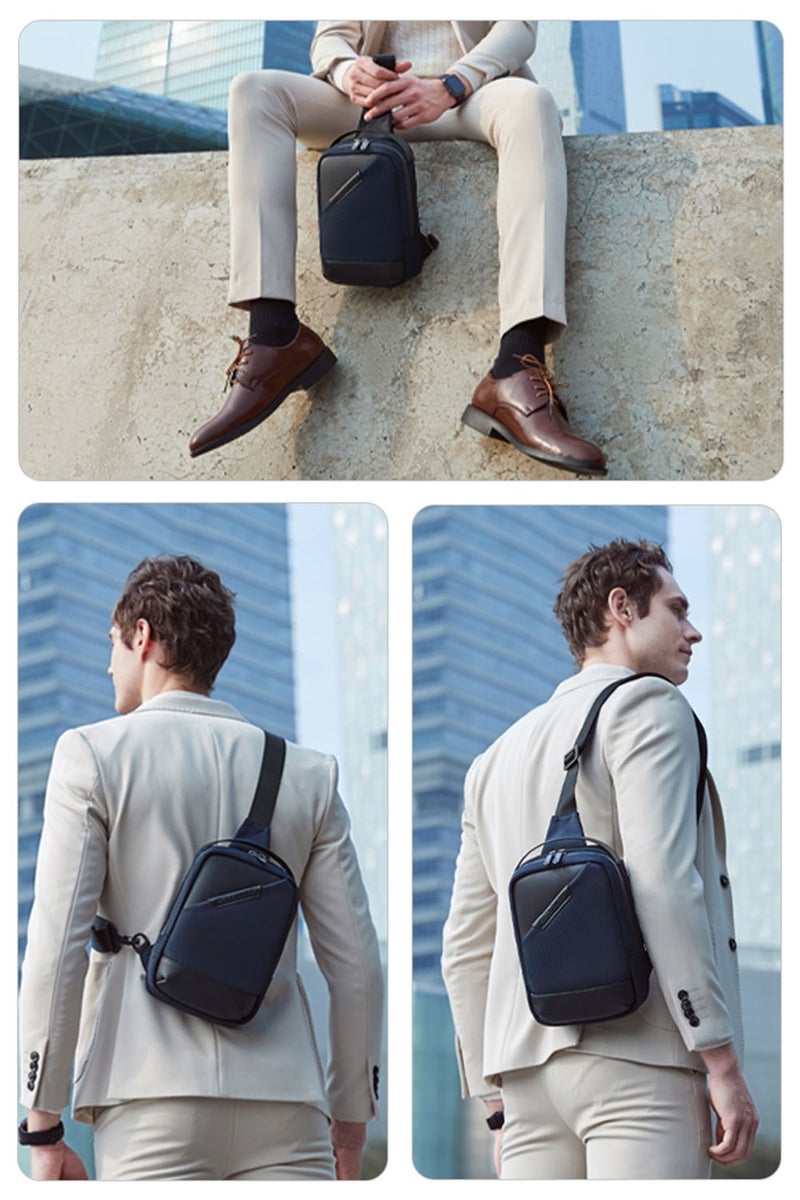 ARCTIC HUNTER Business Chest Crossbody Bag, One Shoulder Sling Bag with Tablet Compartment - Image 2