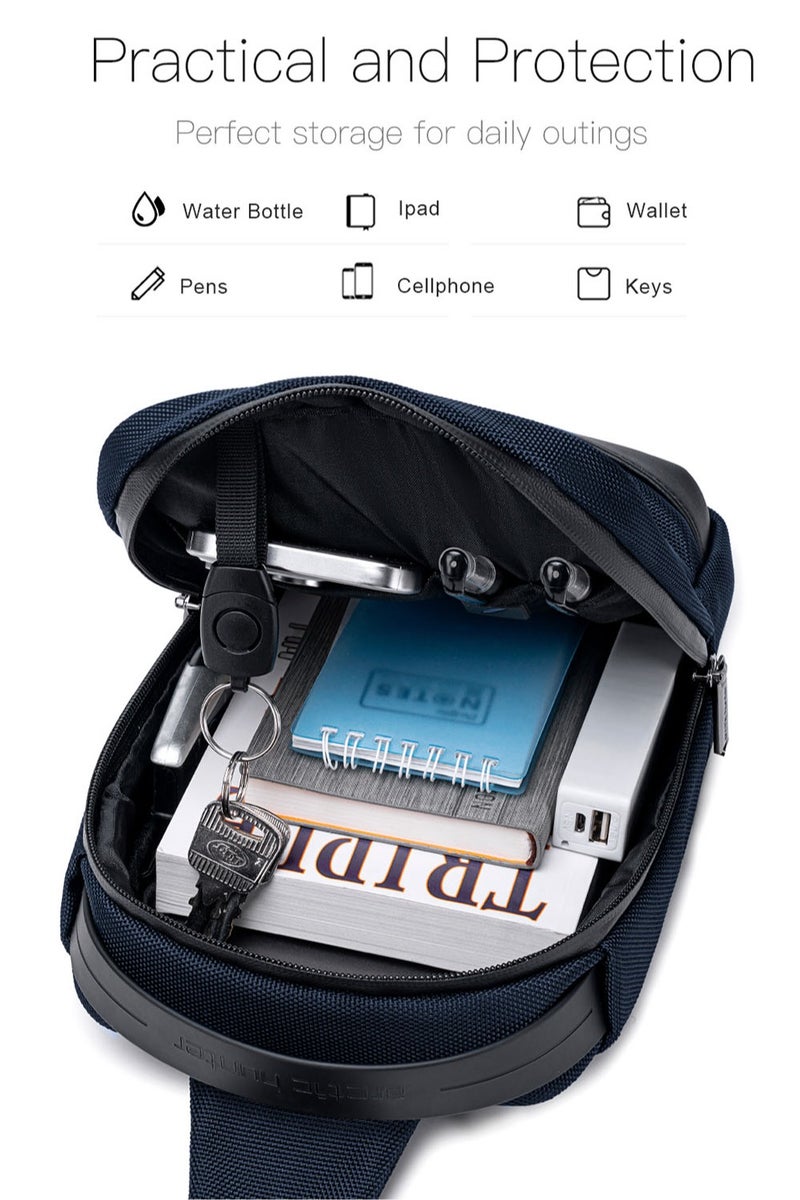 ARCTIC HUNTER Business Chest Crossbody Bag, One Shoulder Sling Bag with Tablet Compartment - Image 4