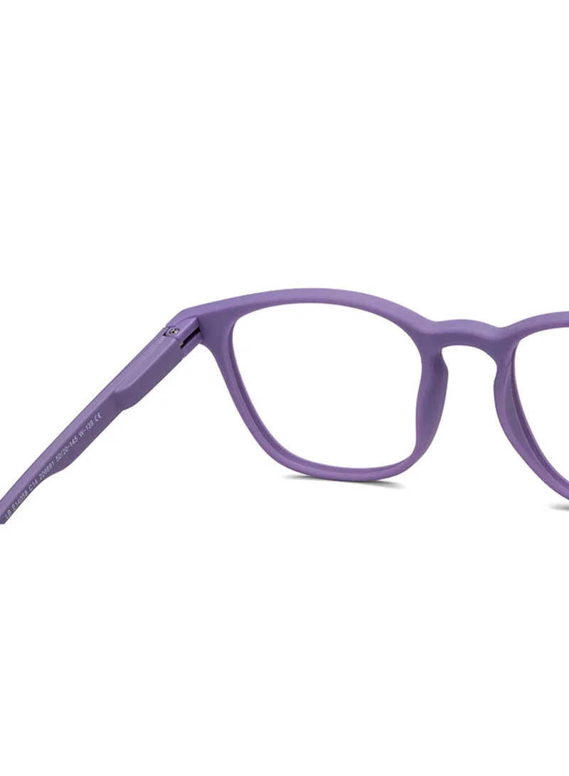 Lenskart Hustlr Lenskart Blu Hustlr | Peyush Bansal Glasses For Eye Protection From Digital Screens | Computer Glasses with Blue Cut, Anti Glare & UV Protection | Lightweight Specs With Zero Power | Medium | Amethyst