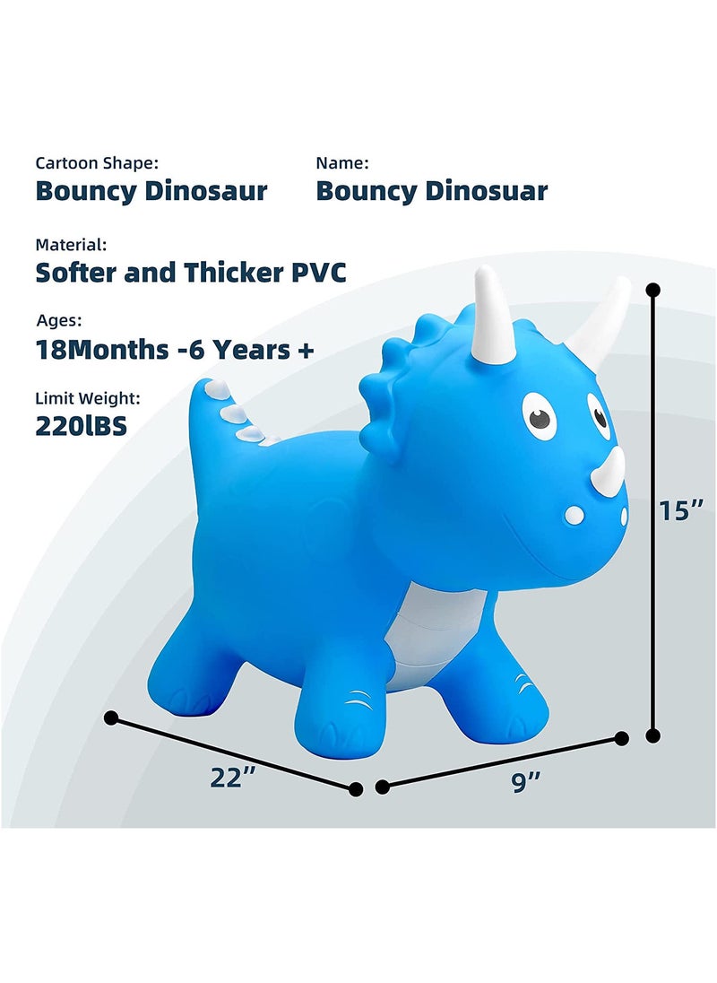 MissTiara - Animal Hopper for Toddler Dinosaur Hopper for Kids Bouncy Horse Hopping Toy, Ride on Dino Hop, Birthday Gift for 2 3 4 5Years Old Hop Along Yard Indoor Outdoor Assorted - Image 1