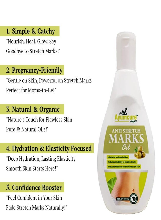 Ayumcure Stretch Mark Oil (100ml) & Anti Dark Circle Serum (50ml) Combo | Skin Nourishment for Body & Eyes | For Pregnancy, Fine Lines, Dark Circles & Hydration | For Men & Women - Image 4