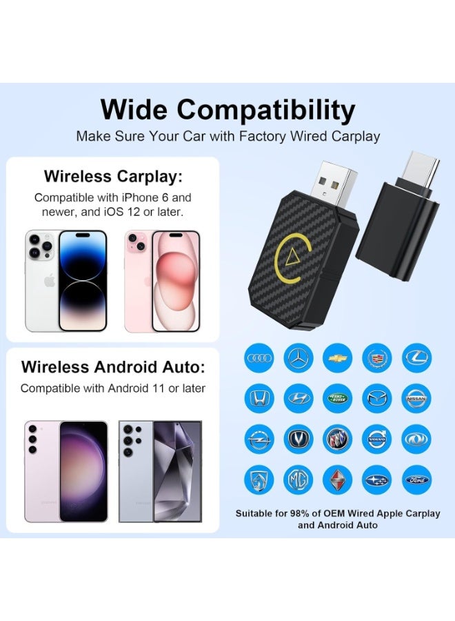 Mini Wireless Android Auto & CarPlay Adapter – USB Wireless Stick – Fast, Stable, No Delay - Image 3