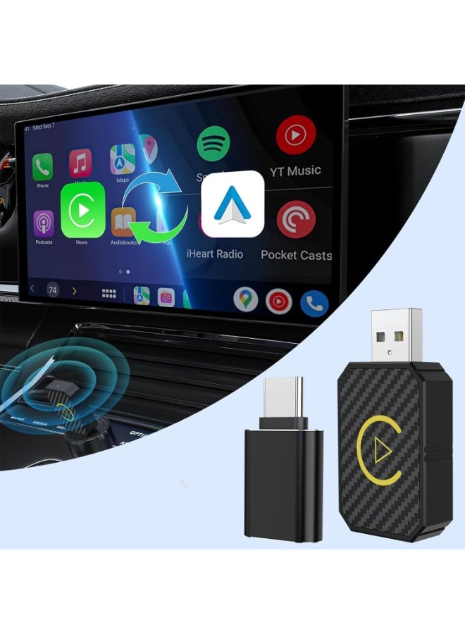 Mini Wireless Android Auto & CarPlay Adapter – USB Wireless Stick – Fast, Stable, No Delay - Image 1