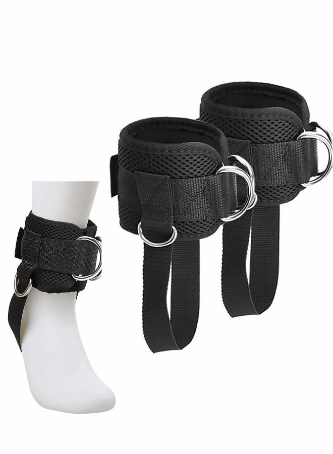 Generic Ankle Straps for Cable Machines, Strong Hook and Loop, Reinforced Double D-Ring, Adjustable Comfort fit Neoprene Premium Cuffs to Enhance Abs, Glute Leg Workouts  - Image 1