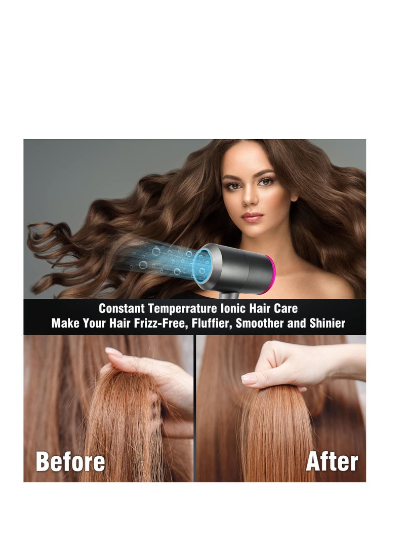 SYOSI - Professional Hair Dryer, 2000W Powerful Ionic Hairdryer with Diffuser Blow Dryer with 2 Speeds, 3 Heating and Cool Button for Women Man Home Travel Salon Curly and Straight Hair - Image 1