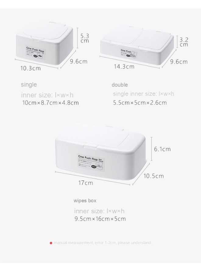 NeeMee Button-style storage box, wet tissue holder, INS desktop car tissue box, planner toothpick holder. - Image 2