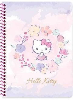 Sharp Color Hello Kitty Spiral Cardboard Cover Notebook 16.5X22.5 80 Sheets Lined