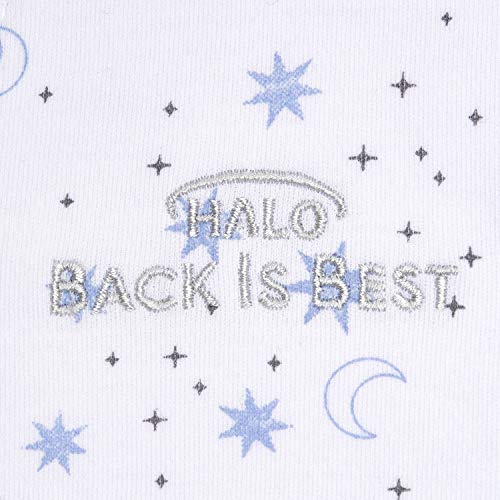 HALO 100% Cotton Sleepsack Swaddle, 3-Way Adjustable Wearable Blanket, TOG 1.5, Midnight Moons Blue, Small, 3-6 Months - Image 5