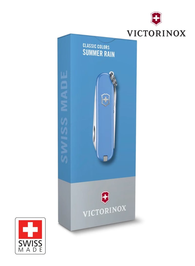 Victorinox Classic SD Swiss Made Pocket Knife 7 Functions Blue - Image 4