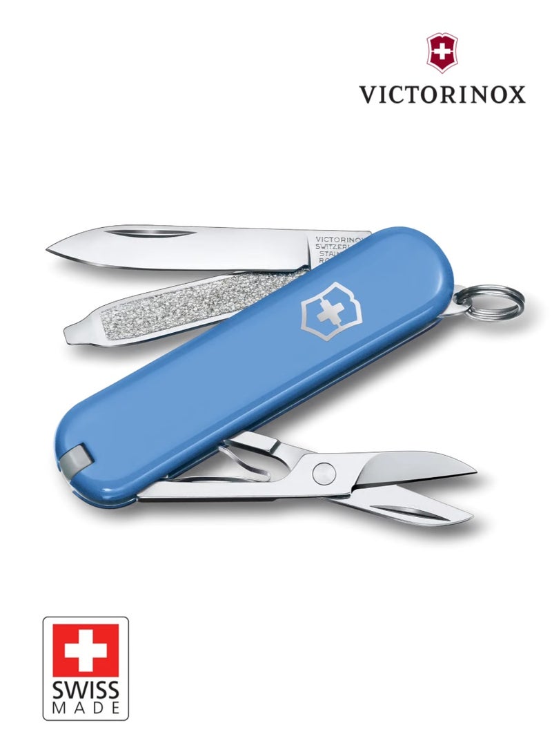 Victorinox Classic SD Swiss Made Pocket Knife 7 Functions Blue - Image 1