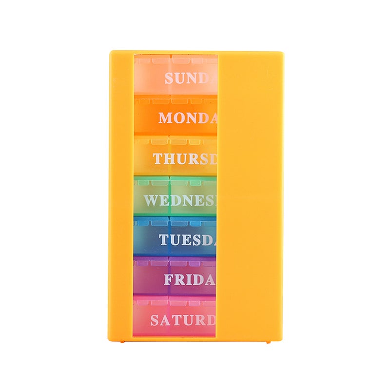 New Style Weekly Pill Organizer Portable Storage Box Travel 7-Day Medication Case 21 Slots 3 Times A day - Image 1
