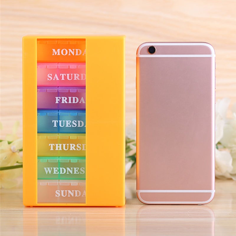 New Style Weekly Pill Organizer Portable Storage Box Travel 7-Day Medication Case 21 Slots 3 Times A day - Image 5