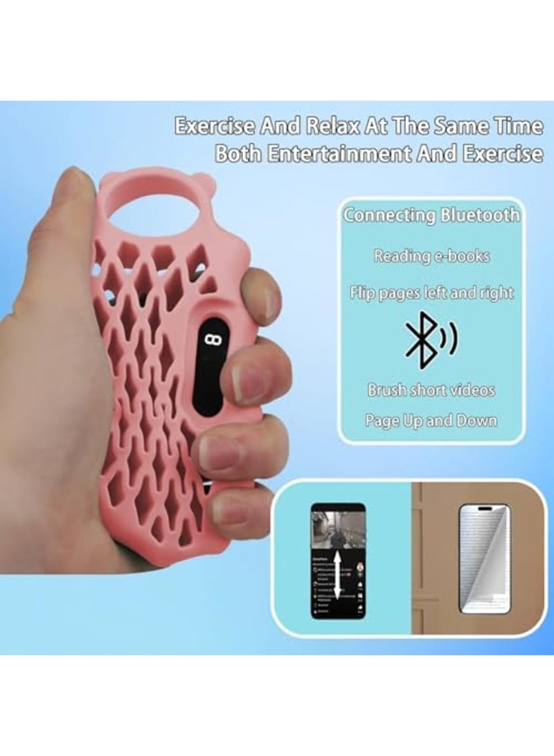 SYOSI Hand Grip Strengthener & Auto Clicker, TikTok Remote Control Page Turner with Grip Ring, Forearm Strength Trainer with Digital Counter, Ideal for iOS/Android Users, Adults, and Teens - Image 3