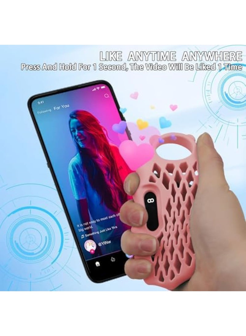 SYOSI Hand Grip Strengthener & Auto Clicker, TikTok Remote Control Page Turner with Grip Ring, Forearm Strength Trainer with Digital Counter, Ideal for iOS/Android Users, Adults, and Teens - Image 5