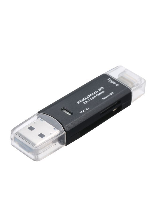 NIBEMINENT Multifunctional Card Reader Black - Image 3