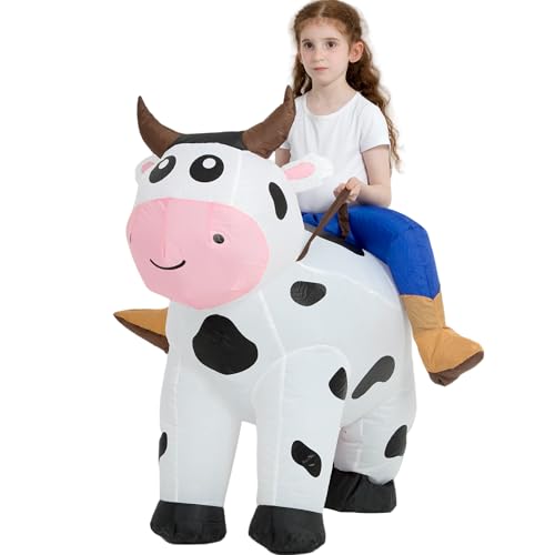 tasanor Blow Up Cow Costumes,Inflatable Costumes for Kids,Inflatable Cow Costume,Halloween Costumes for Girls/Boys (4-6YRS) - Image 4