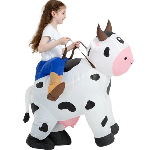 tasanor Blow Up Cow Costumes,Inflatable Costumes for Kids,Inflatable Cow Costume,Halloween Costumes for Girls/Boys (4-6YRS) - Image 5