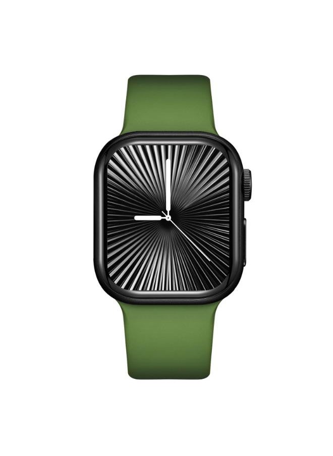 KENNETH SCOTT Kenneth Scott KA10PRO-BSHBN Unisex Smart Display Watch & Silicone Strap Military Green & Navy Blue  - Image 5