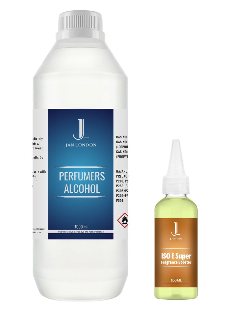 JAN LONDON Perfumer's Essentials Pack: ISOE SUPER 100ml, Perfumer's Alcohol 1Liter - Enhance Fragrances with Iso E Super, and Perfumer's Alcohol - Image 1