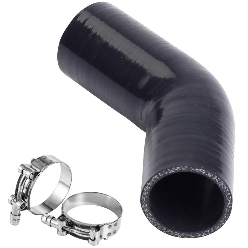 YSIL 25 45 Degree Elbow Coupler Silicone Hose 4Ply Reinforced Turbo Intercooler Intake Piping with TBolt Clamps 5MM Thickness - Image 2