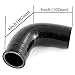 YSIL 25 45 Degree Elbow Coupler Silicone Hose 4Ply Reinforced Turbo Intercooler Intake Piping with TBolt Clamps 5MM Thickness - Image 4